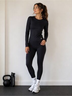 Under Armour Black Fitted Long Sleeve Top